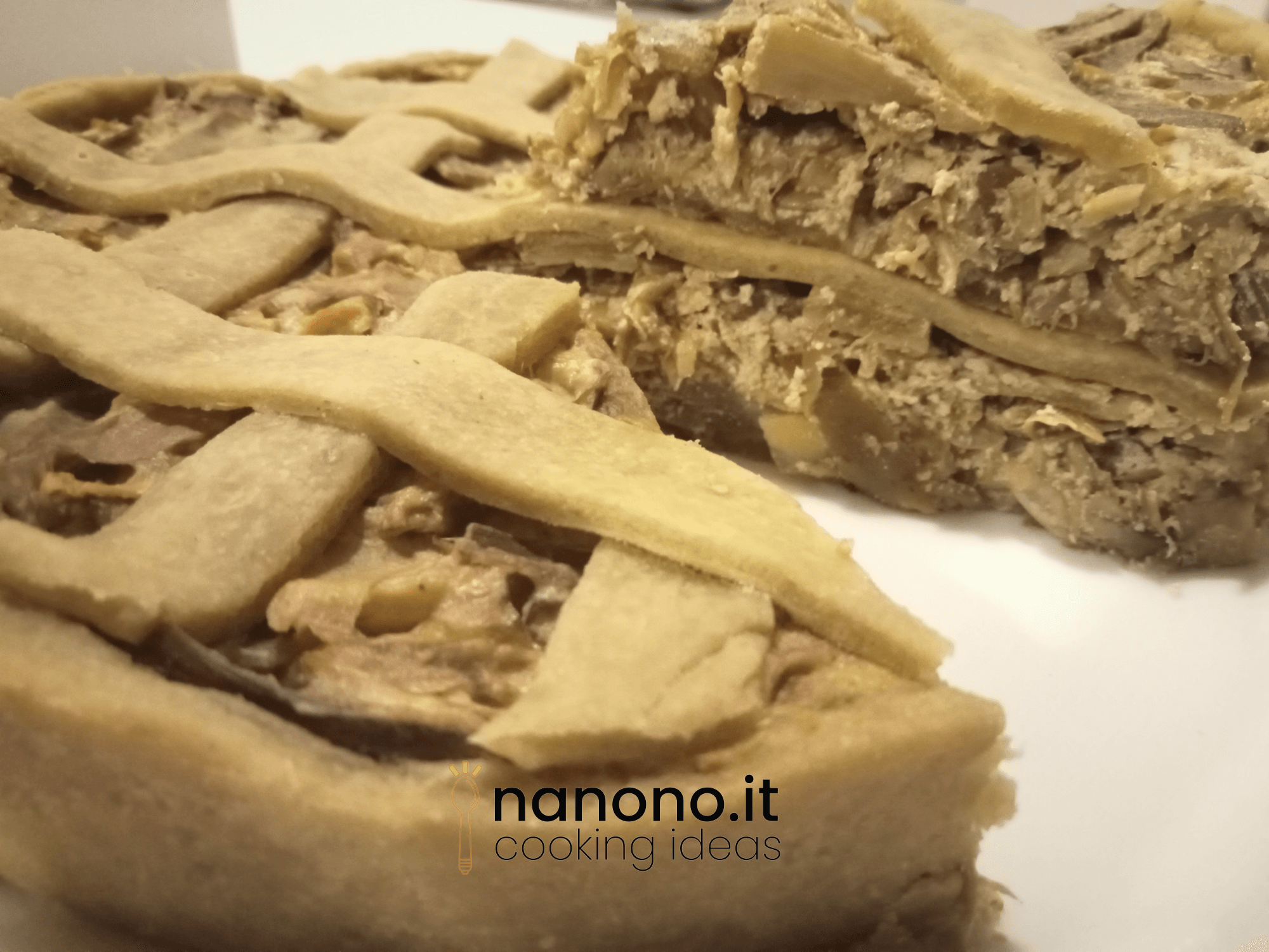 Crostata di carciofi con frolla ai carciofi