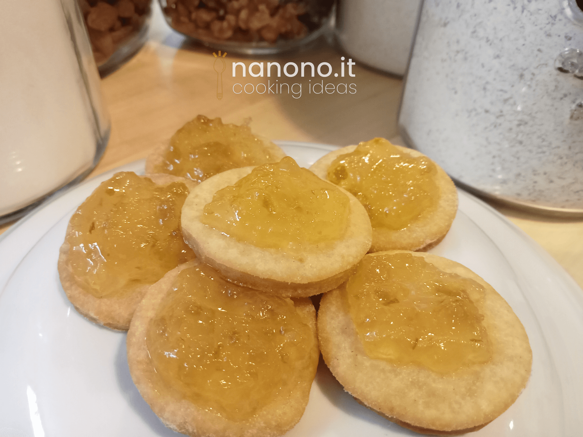 Biscotti frollini con marmellata al bergamotto