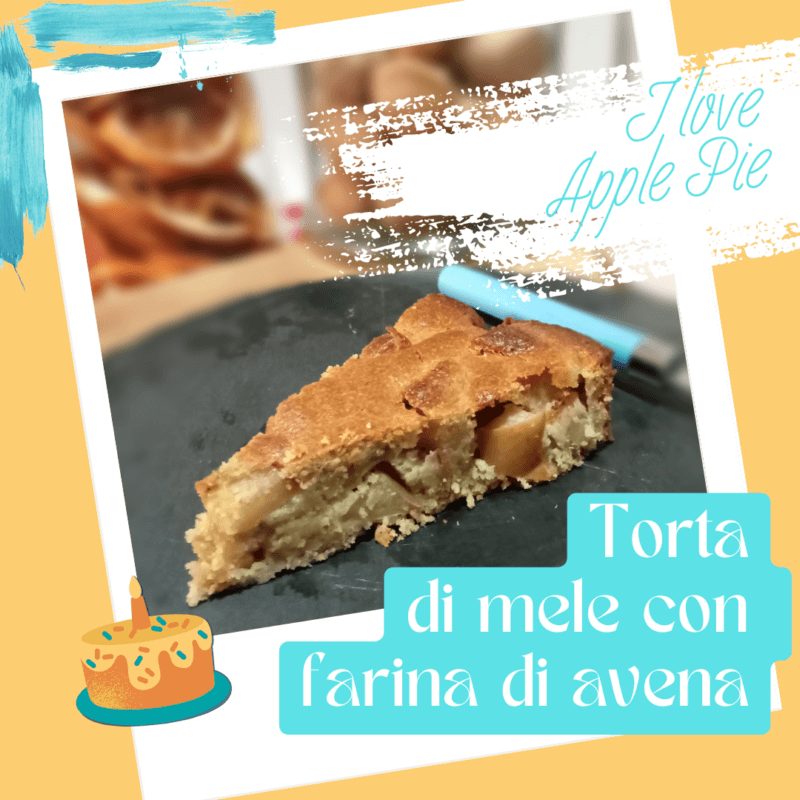 Torta di mele con farina di avena