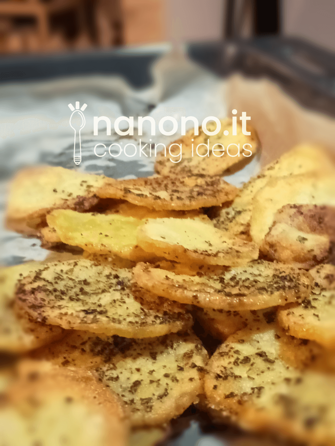 chips di patate alle erbe al forno