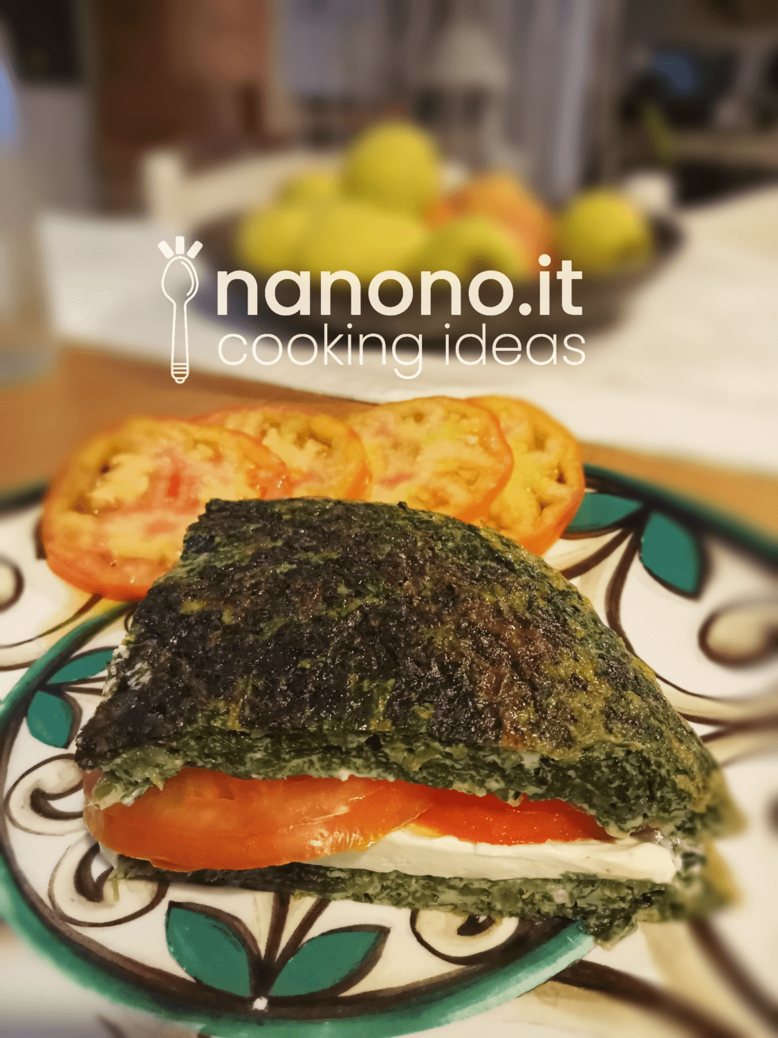 sandwich di frittata alle bietole