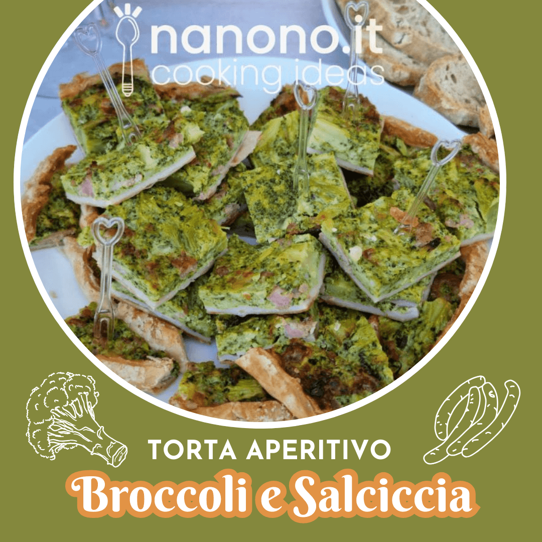 Torta salata broccoli e salsiccia