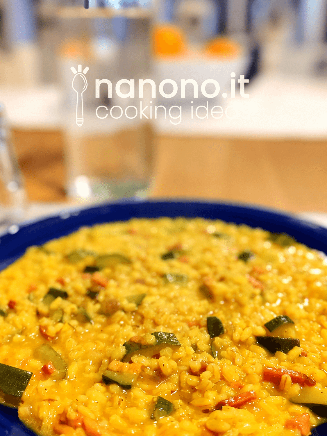 Orzotto speck zucchine e curcuma