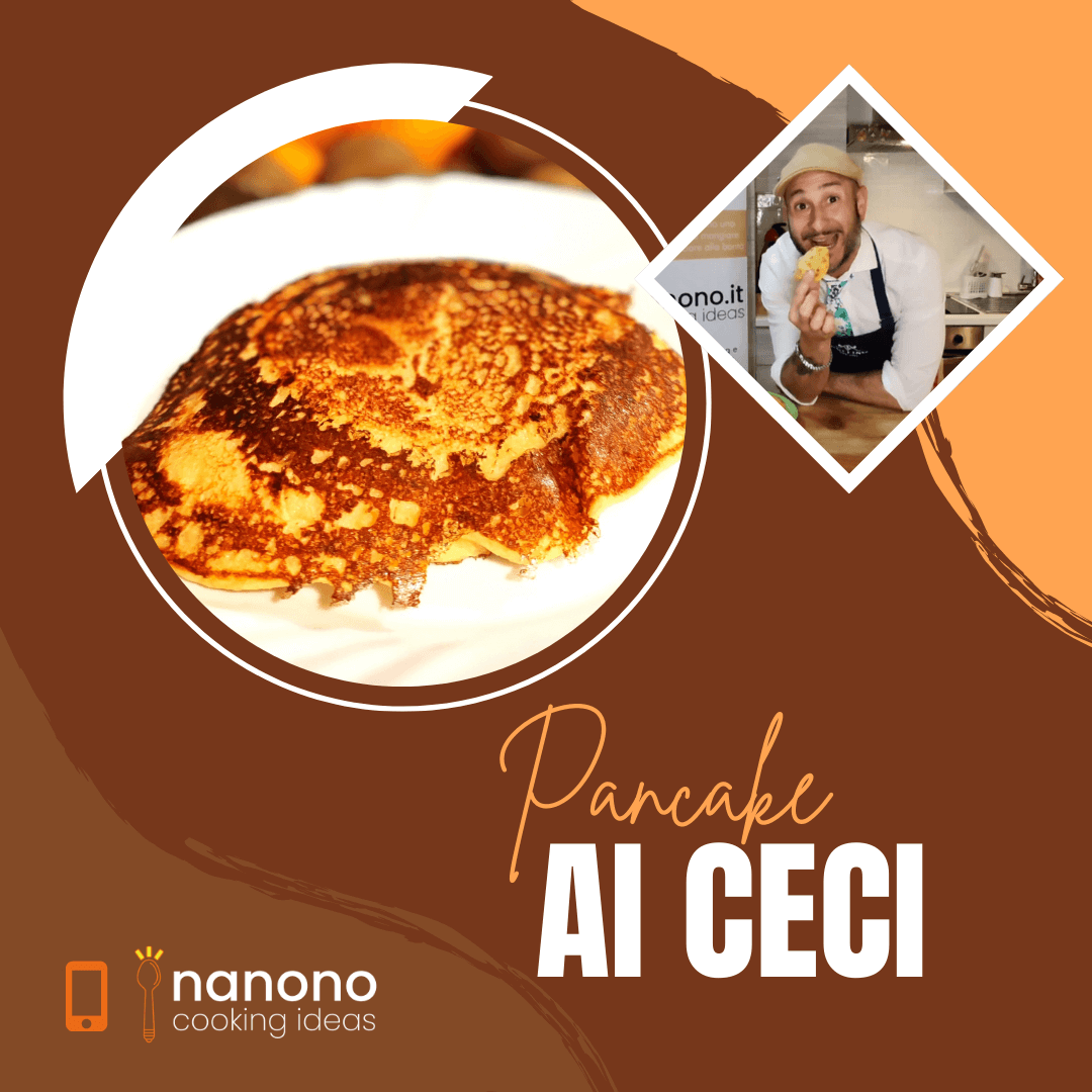 Per colazione pancake con farina di ceci