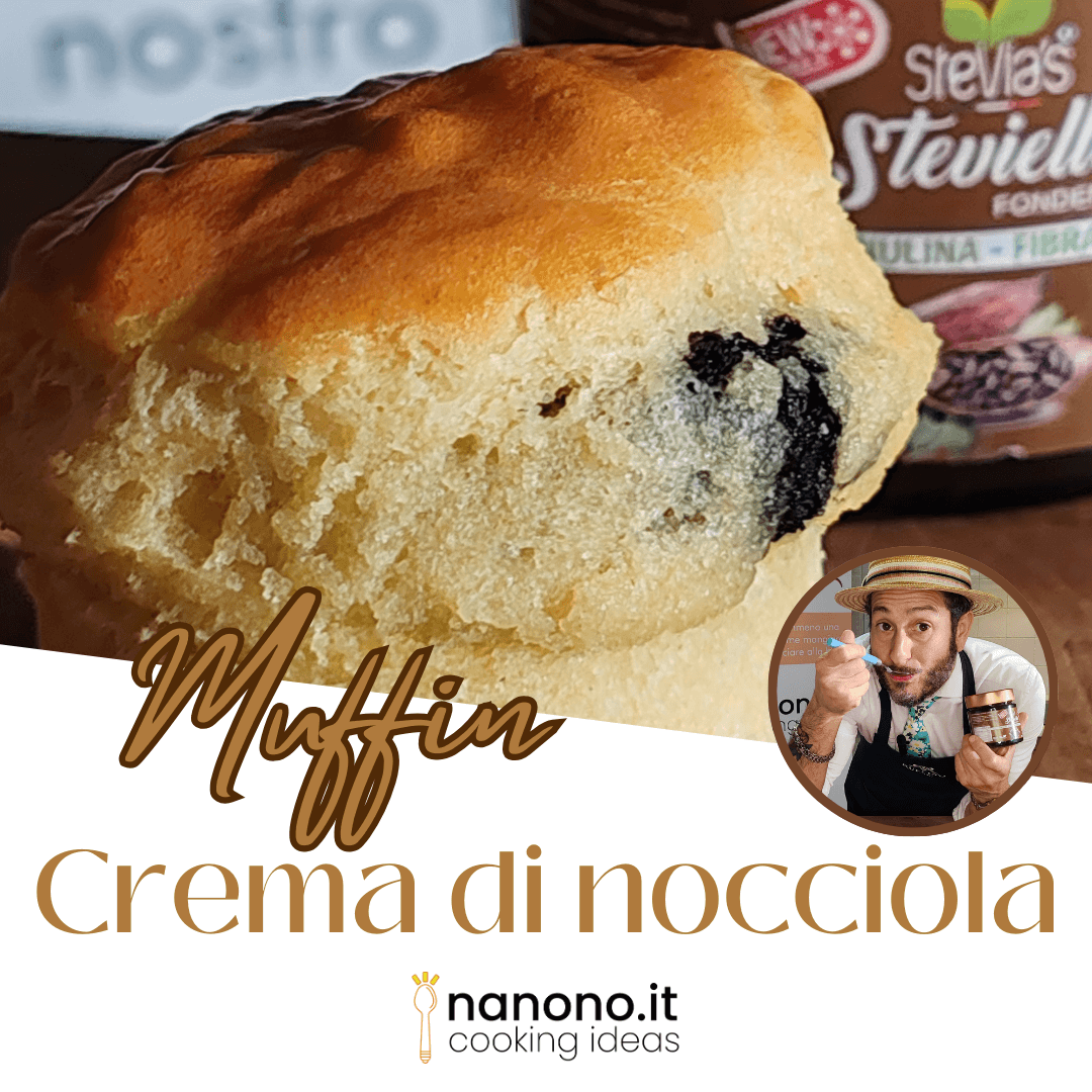 Muffin alla crema di nocciole Steviella