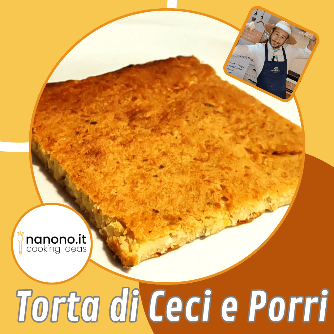 Torta salata di ceci e porri