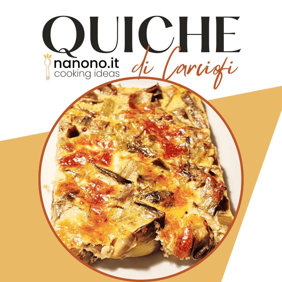 Quiche di carciofi senza panna