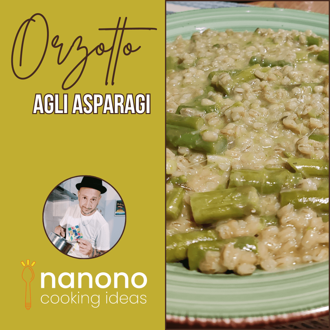 Orzotto agli asparagi e parmigiano reggiano