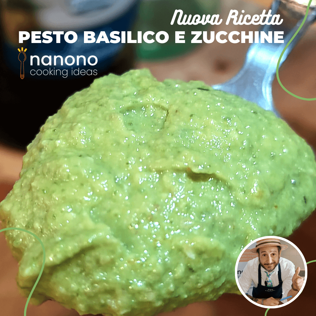 La ricetta del pesto al basilico e zucchine