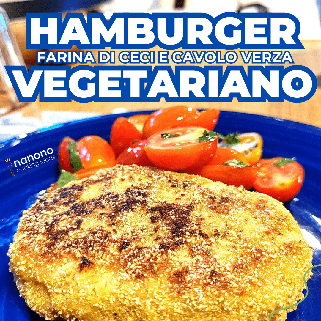 Hamburger vegetariano di ceci e verza