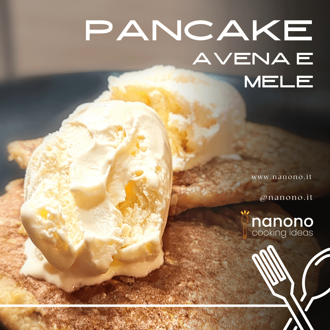 Pancake di fiocchi d’avena e mele