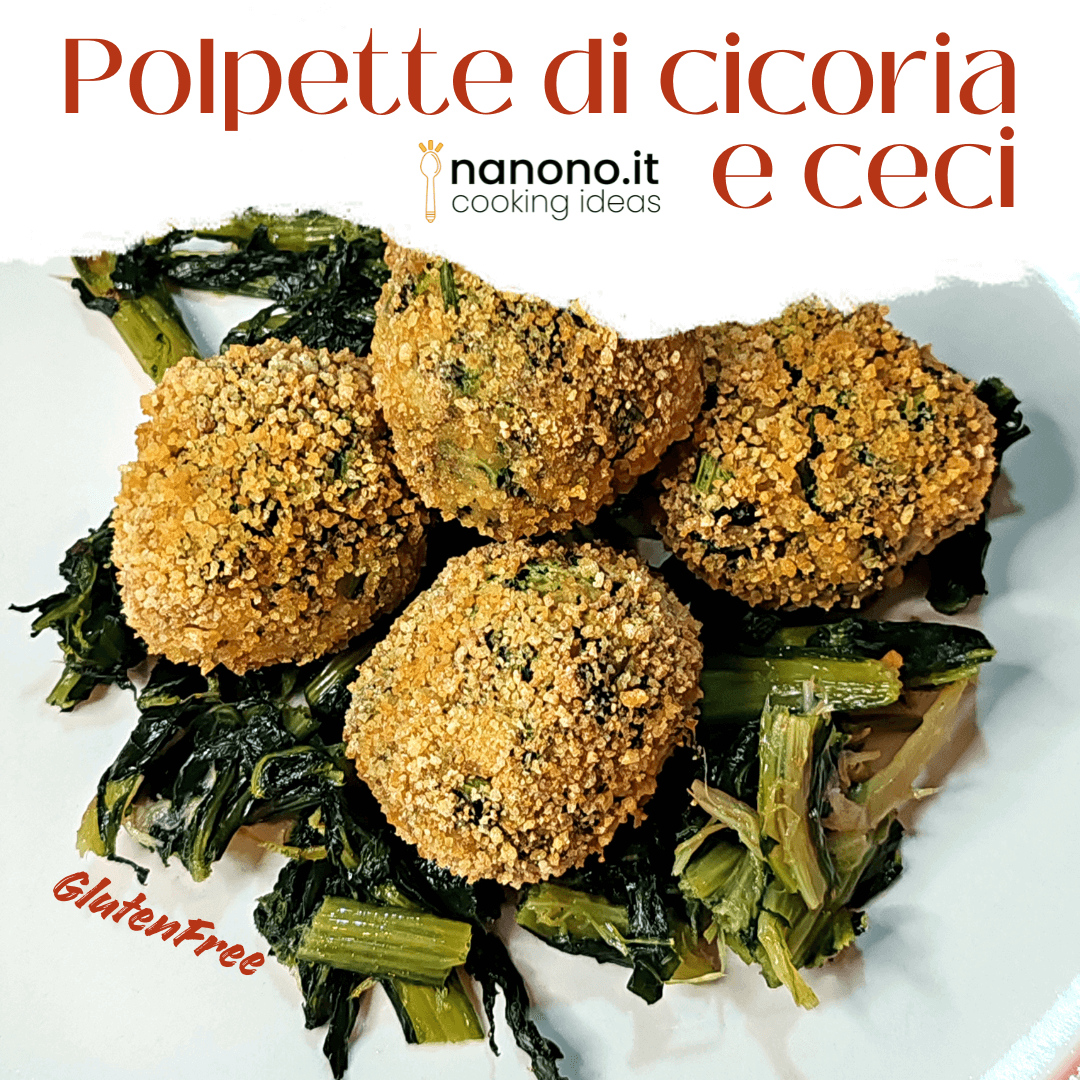 Polpette di cicoria e ceci senza glutine