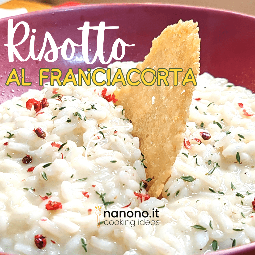 Risotto al Franciacorta Grana e pepe rosa