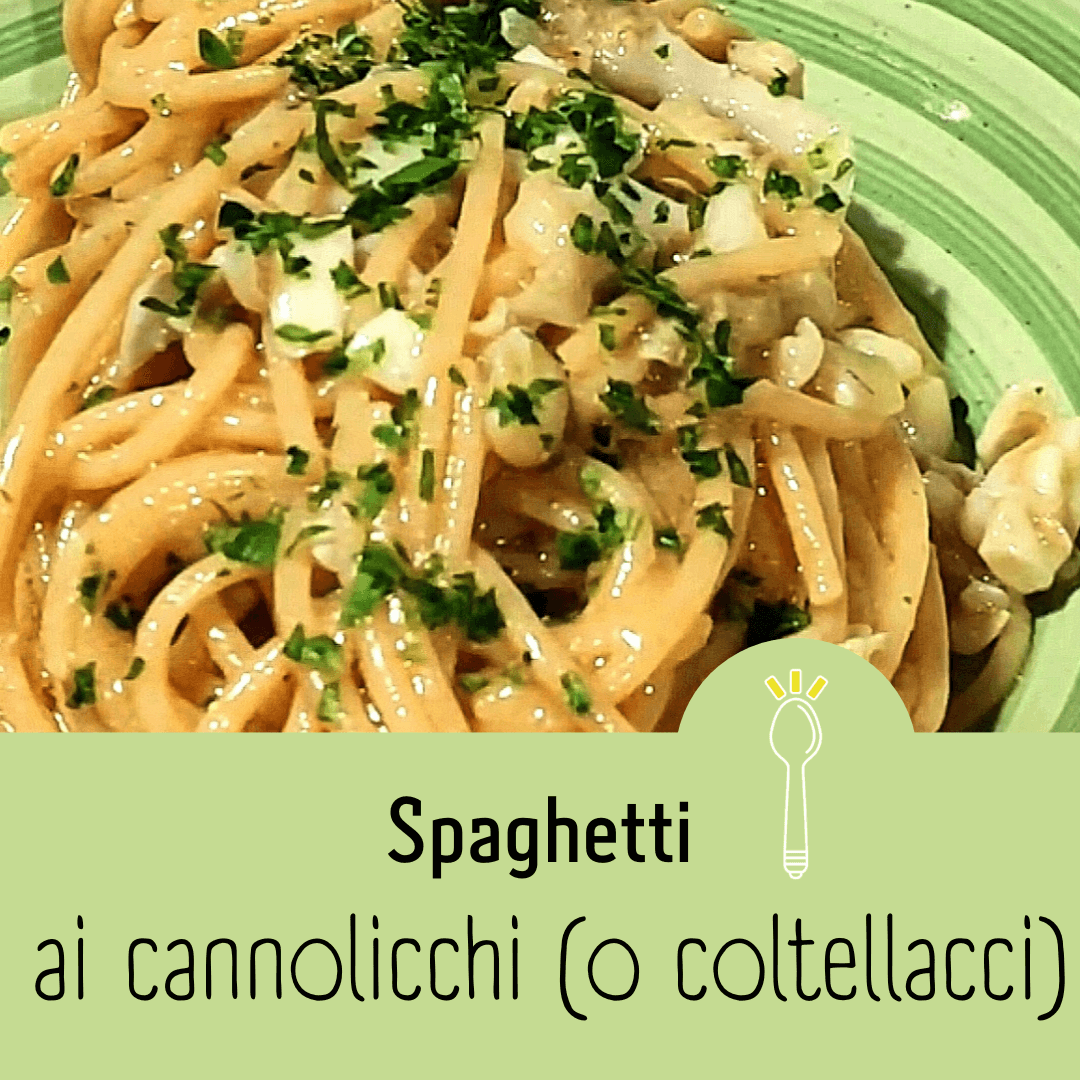 spaghetti di mare ai coltellacci o cannolicchi